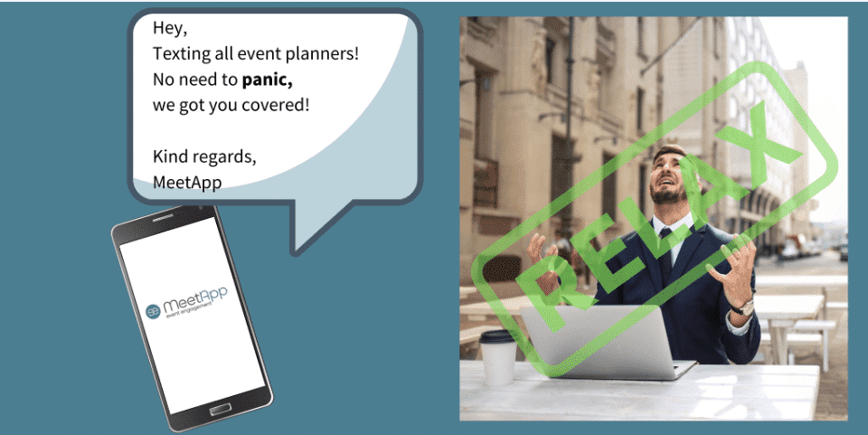 Event app to help you relax and not panic